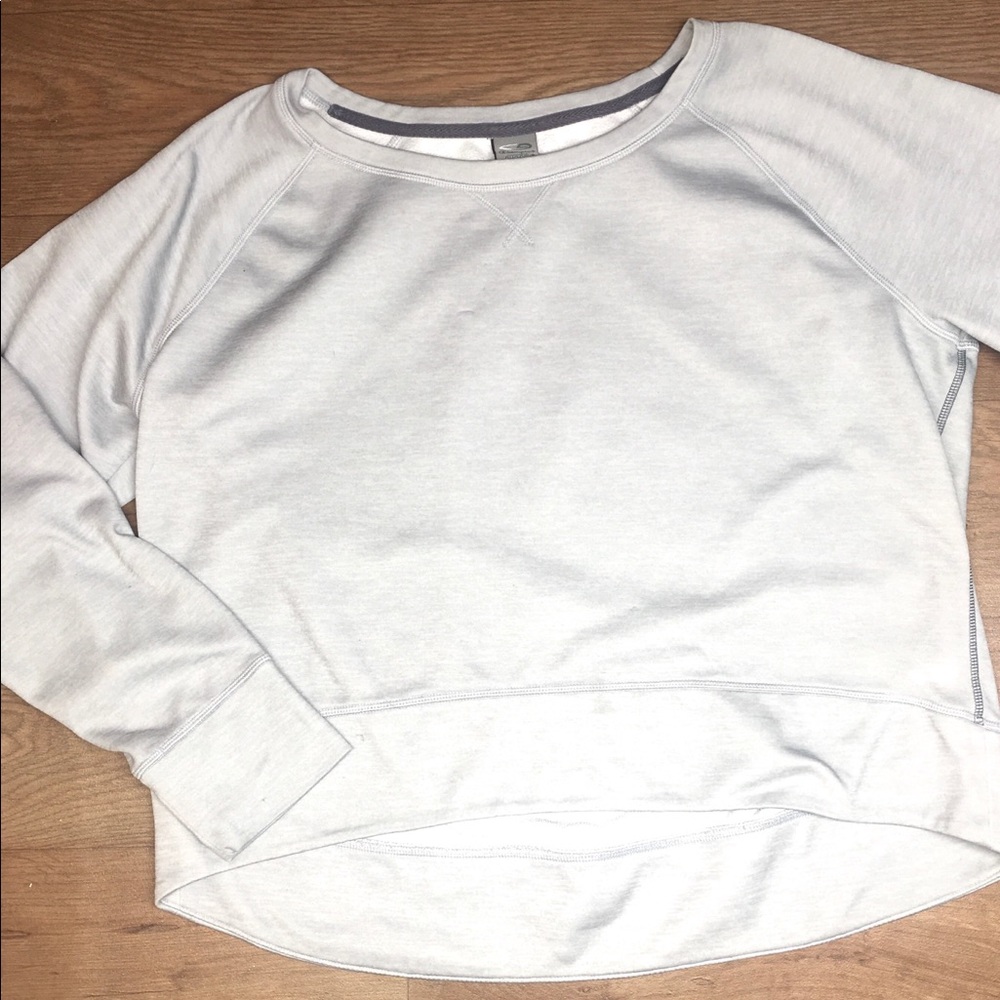 Champions XL crop sweater gray hi/low style